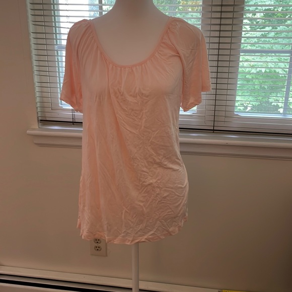 Light pink/peach tie-back top - Picture 1 of 2